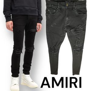 Mike AMIRI Black Grunge Jeans 29x32 MSRP $1090